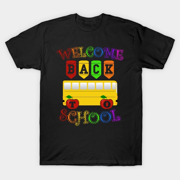 Welcome Back to school - 1st first day of school Gift apparel T-Shirt by mahmuq